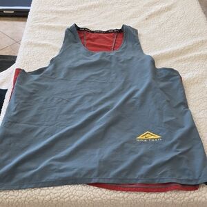 Nike Men's Reversible Tank Top in Slate Blue with Red Lining